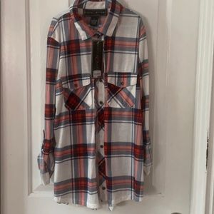 Light weight button up flannel